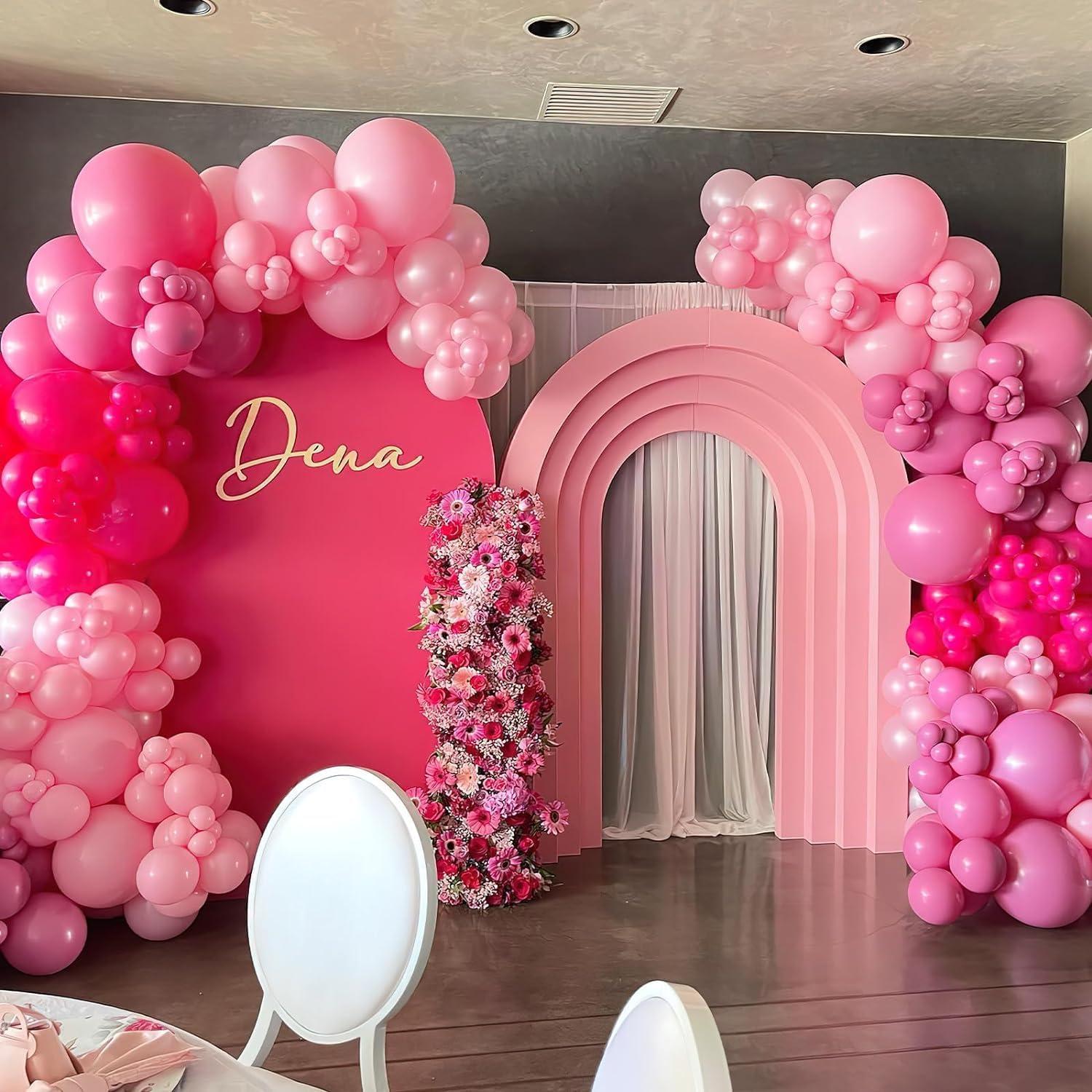 Rosa Luftballon Girlande Kit 112 Stück - Mädchen Frauen Geburtstag Hochzeit