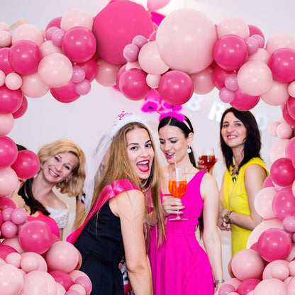 Rosa Luftballon Girlande Kit 112 Stück - Mädchen Frauen Geburtstag Hochzeit