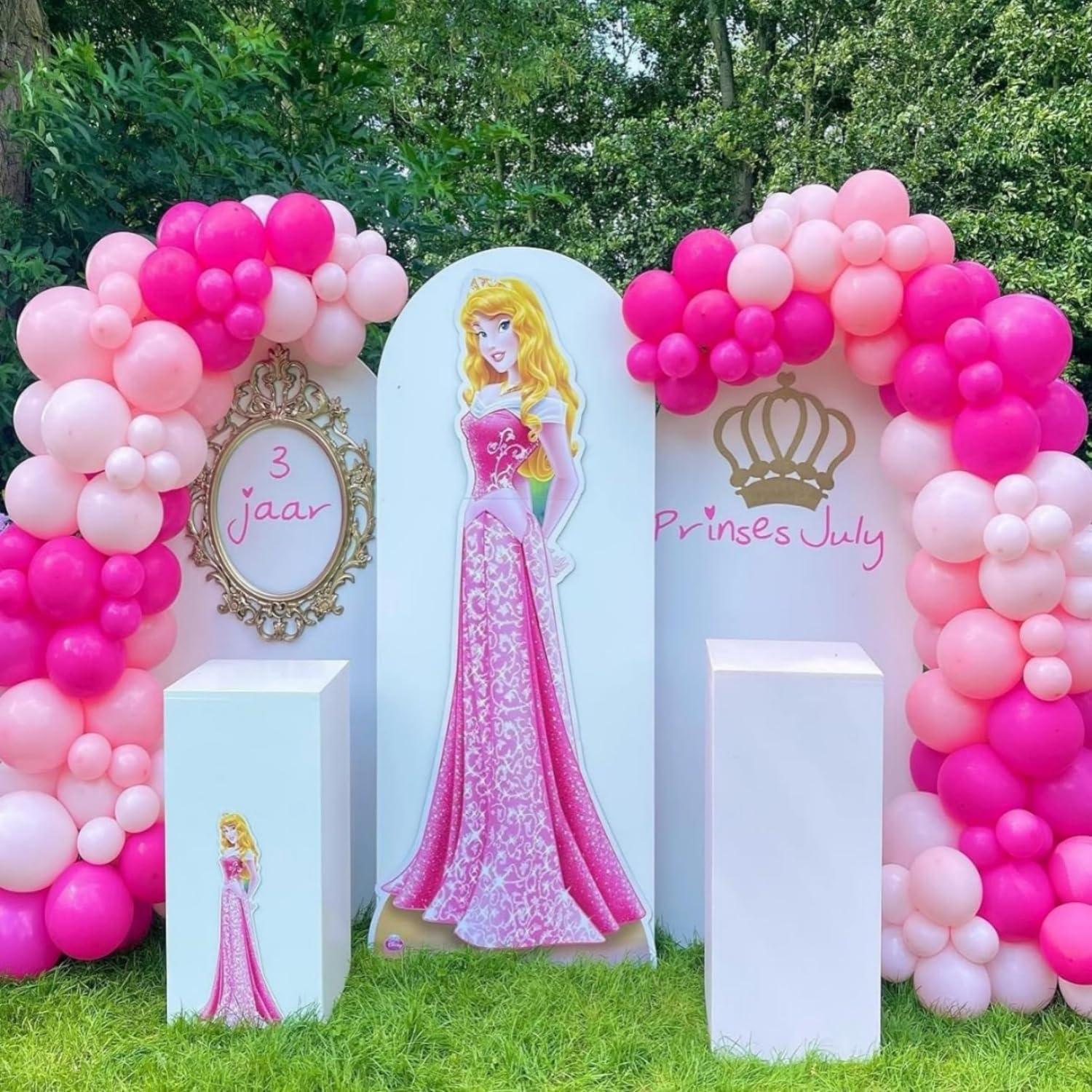 Rosa Luftballon Girlande Set, 112 Stück Ballons für Mädchen, Frauen, Geburtstag, Hochzeit
