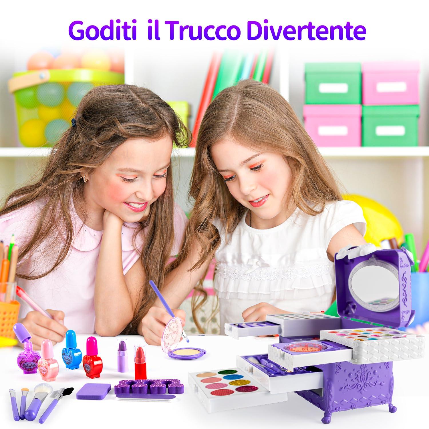 Kinderschminke Set Mädchen 66-teilig - Make-up für Kinder