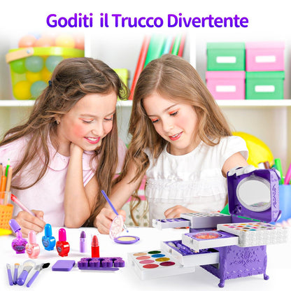 Kinderschminke Set Mädchen 66-teilig - Make-up für Kinder