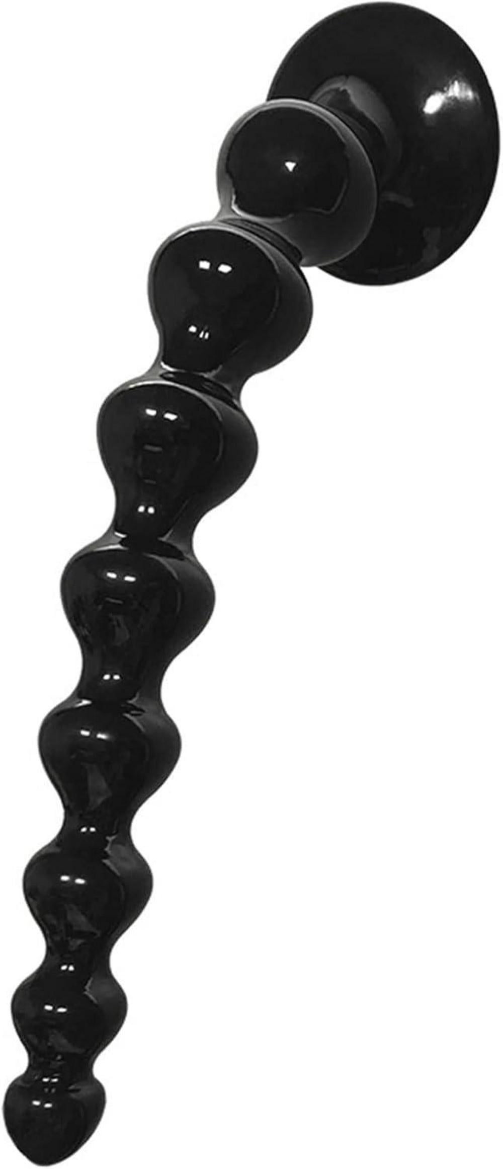 Analkugeln Analkette mit 8 Beads, Anal Dildo Saugnapf, Analplug für Männer Frauen, Buttplug Masturbator
