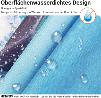 Lerores Duschvorhang 180x200cm Kieswüste Antischimmel Textil