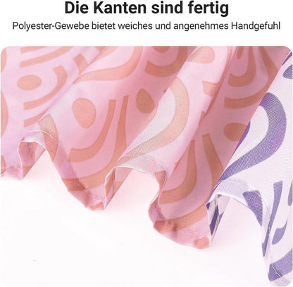 Duschvorhang 120x200cm Blume Antischimmel Wasserdicht Textil Stoff Ösen 8 Ringe