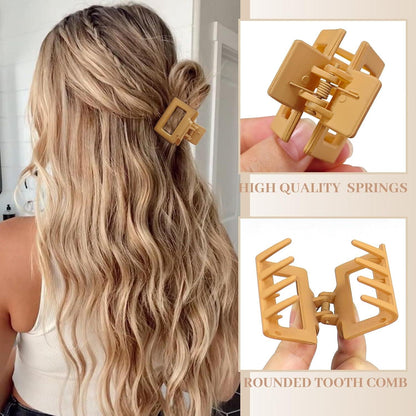 8er Set Haarklammern 4cm für Damen, Rutschfestes Hair Clip-Set