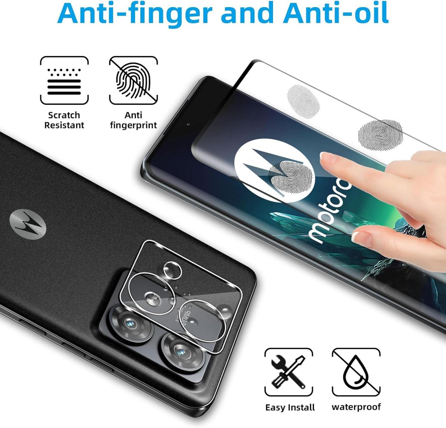 Panzerglas für Motorola MOTO EDGE 40 NEO, Schutzfolie Set