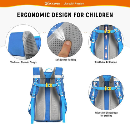 Kinderrucksack Wanderrucksack 12L Kinder Outdoor Rucksack Blau