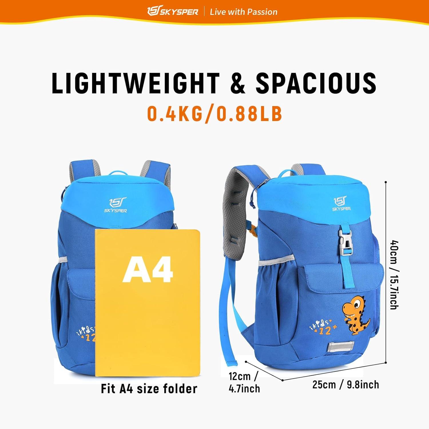 Kinderrucksack 12L Wanderrucksack wasserfest für Jungen Mädchen - Blau