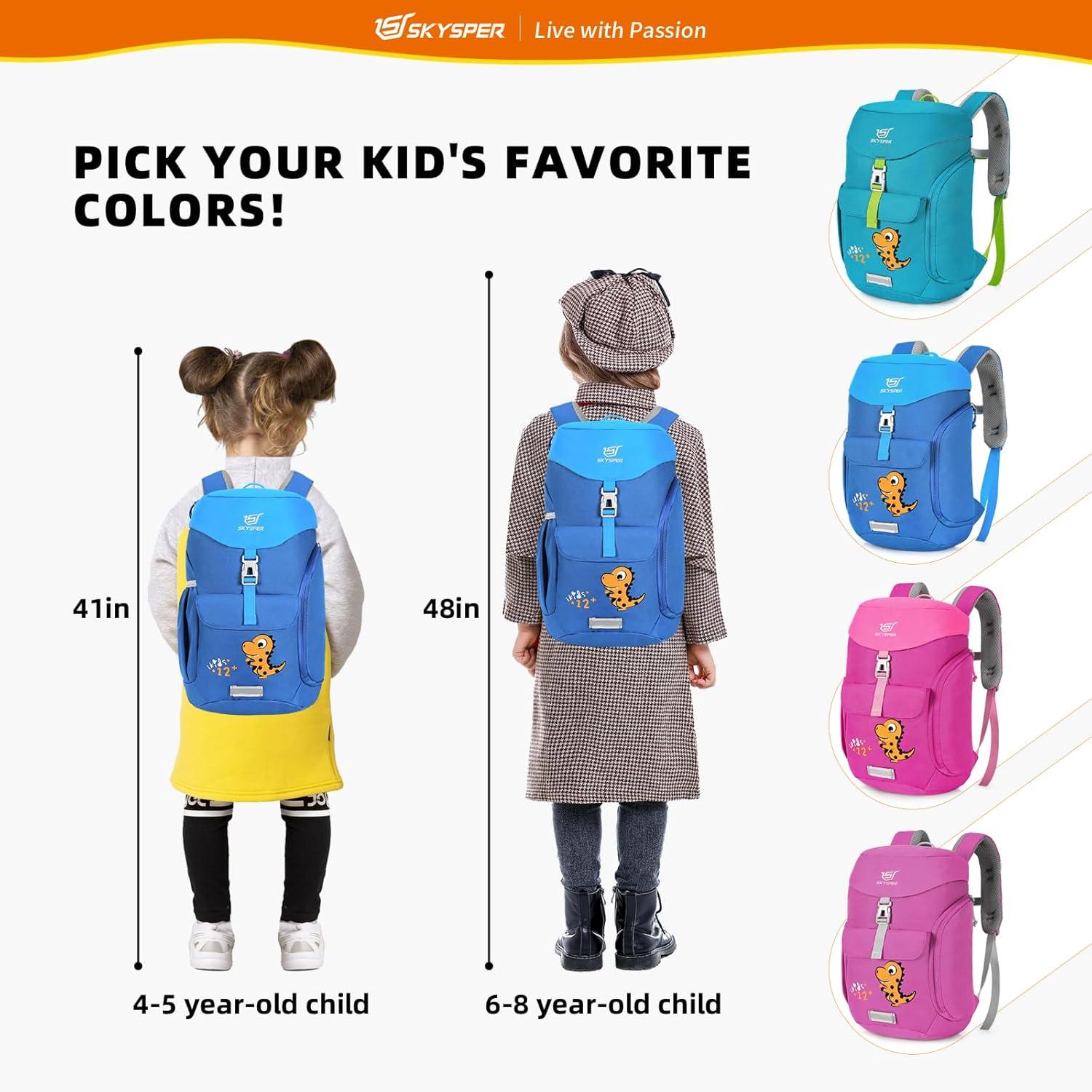 Kinderrucksack Wanderrucksack Kinder blau 12L wasserfest & komfortabel