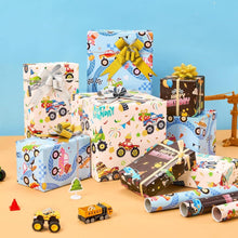 Monster Truck Geschenkpapier Set - 3 Rollen 43x305cm für