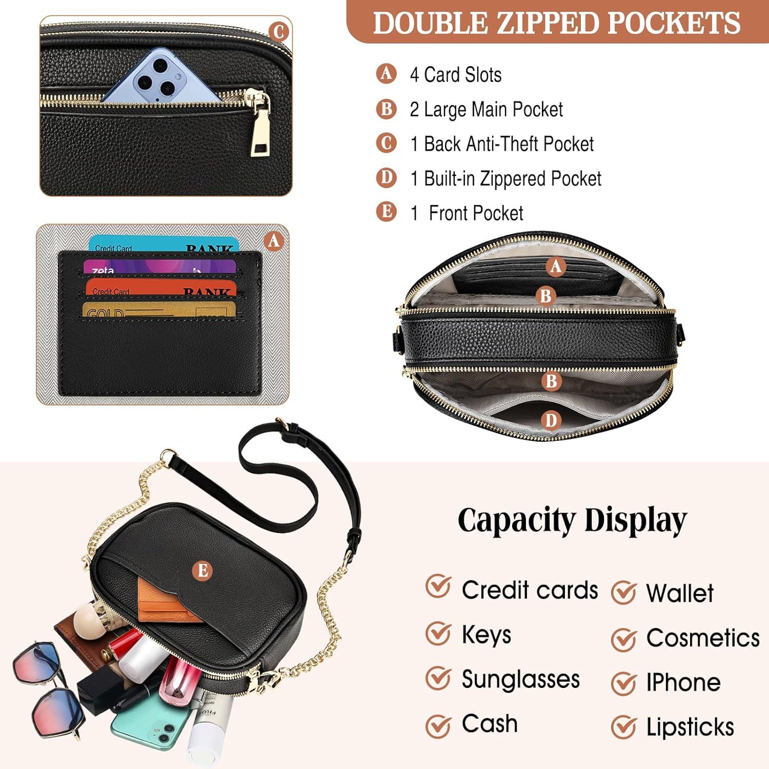 Damen-Umhängetasche crossbody PU Leder Schultertasche mit breitem
