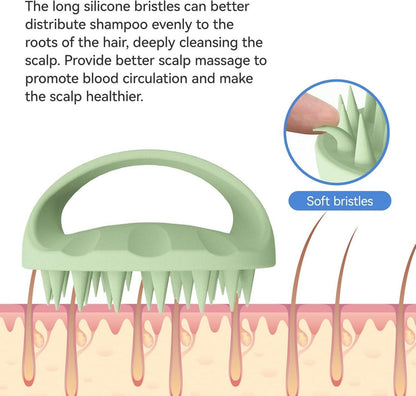 Kopfmassage-Bürste Silikon Scalp Massager Haare Shampoo Brush