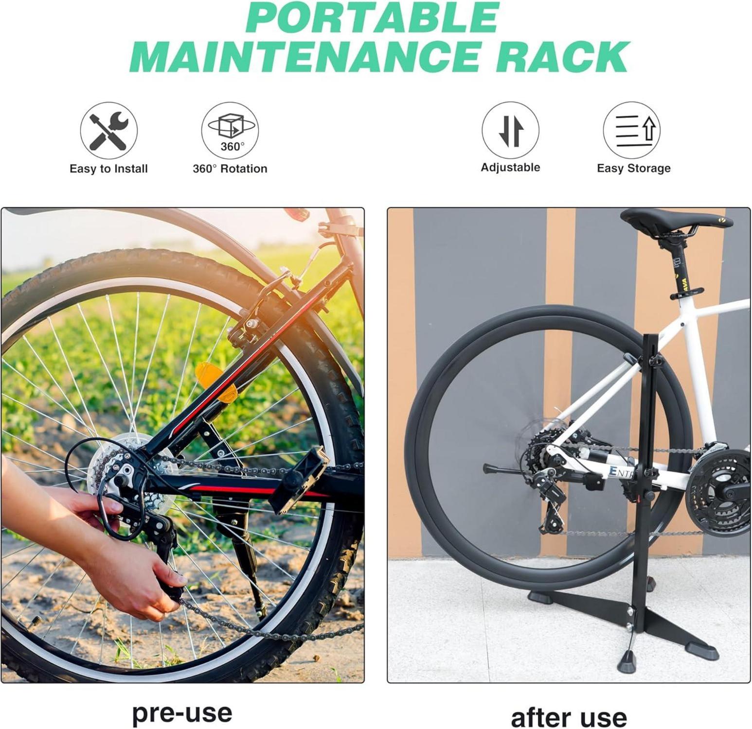 Fahrradständer Reparaturständer professionell abnehmbar Schwarz