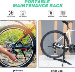 Fahrradständer Reparaturständer professionell abnehmbar Schwarz