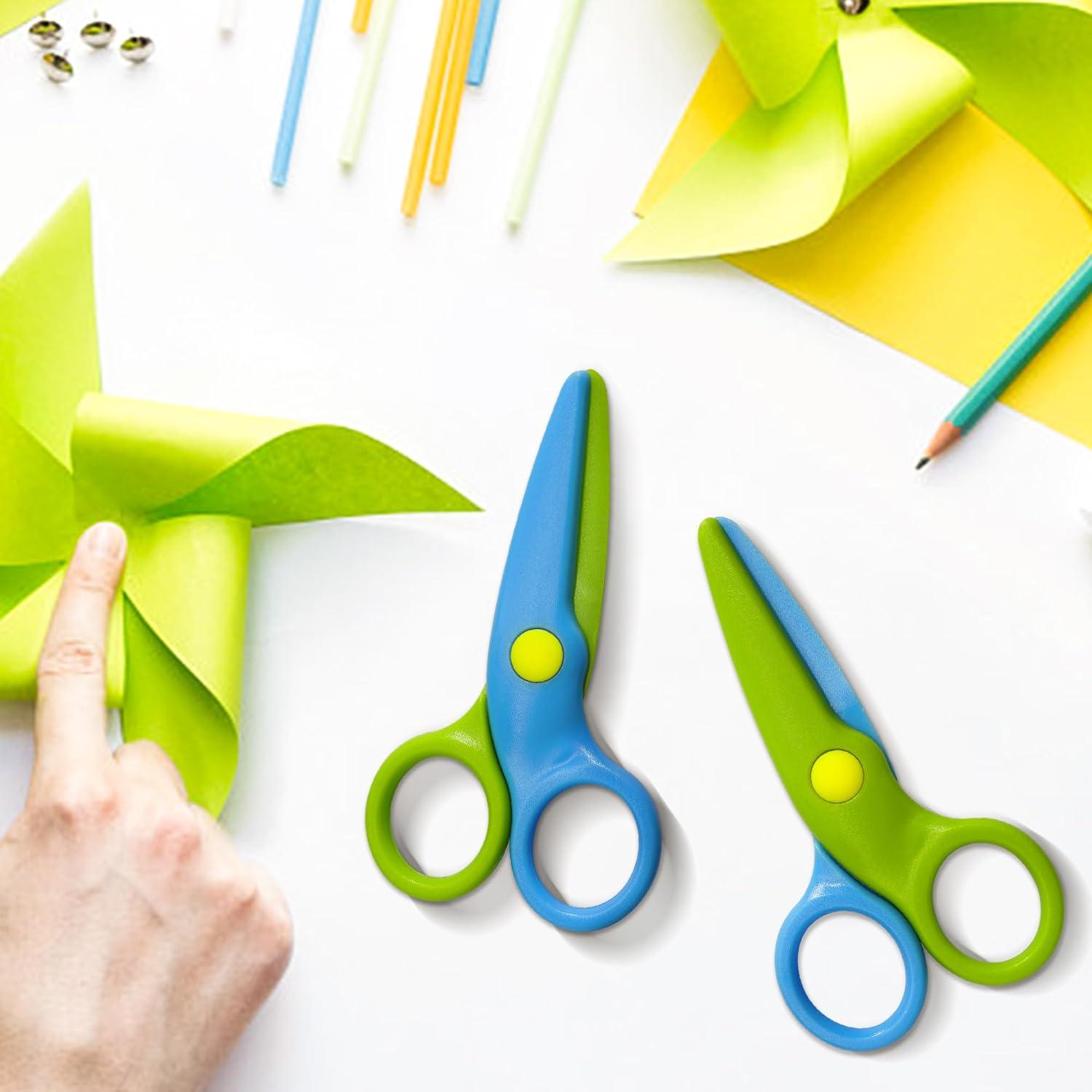 Sicherheitsschere für Kinder 10,7cm Vorschulbastelschere 2er Set