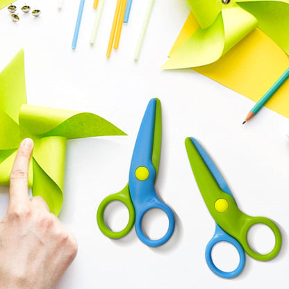 Sicherheitsschere für Kinder 10,7cm Vorschulbastelschere 2er Set