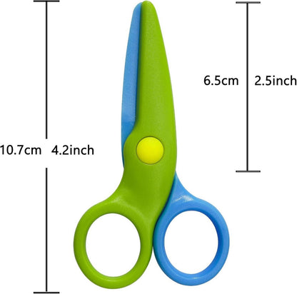 Sicherheitsschere für Kinder 10,7cm PP-Kunststoffschneider 2er Set