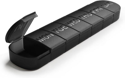 Transparente Pillenbox 7 Tage, BPA-frei, Große Kapazität