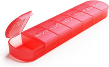 Transparente Tablettenbox 7 Tage mit großer Kapazität & BPA-frei