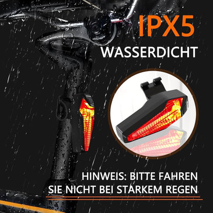Fahrrad Rücklicht LED StVZO IPX5 Wasserdicht Type-C | MUPAS