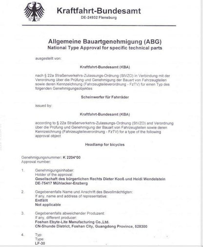 MUPAS LED Fahrradlicht Vorne StVZO Zugelassen IPX5 Wasserdicht TYPE-C-Vorderlicht 100 Lux