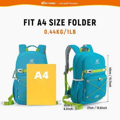 Kinderrucksack für Jungen & Mädchen Wanderrucksack 15L Cyan