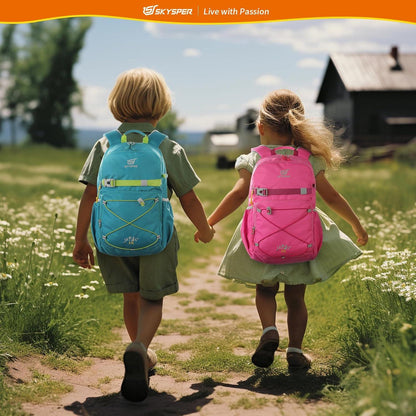 SKYSPER Kinderrucksack Wanderrucksack 15L für Jungen Mädchen cyan