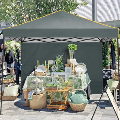Pavillon 3x3 Wasserdicht Stabil Faltpavillon Profi 4 Seitenteilen Grau