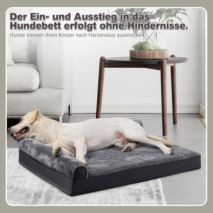 Hundebett Grosse Hunde Orthopädisches Hundekissen grau