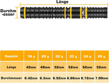 WIN.MAX Dartpfeile 90% Tungsten 3 Stück 16-28g
