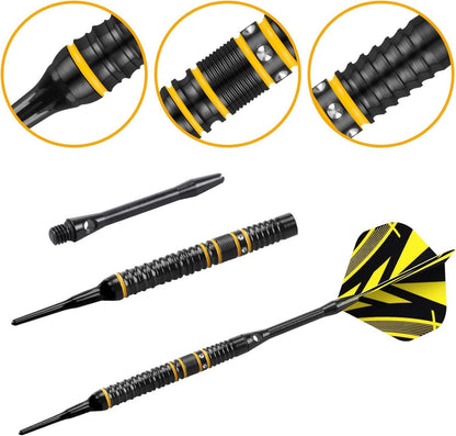 Professionelle WIN.MAX 90% Wolfram Dartpfeile 3 Stück 16-28g Gelb