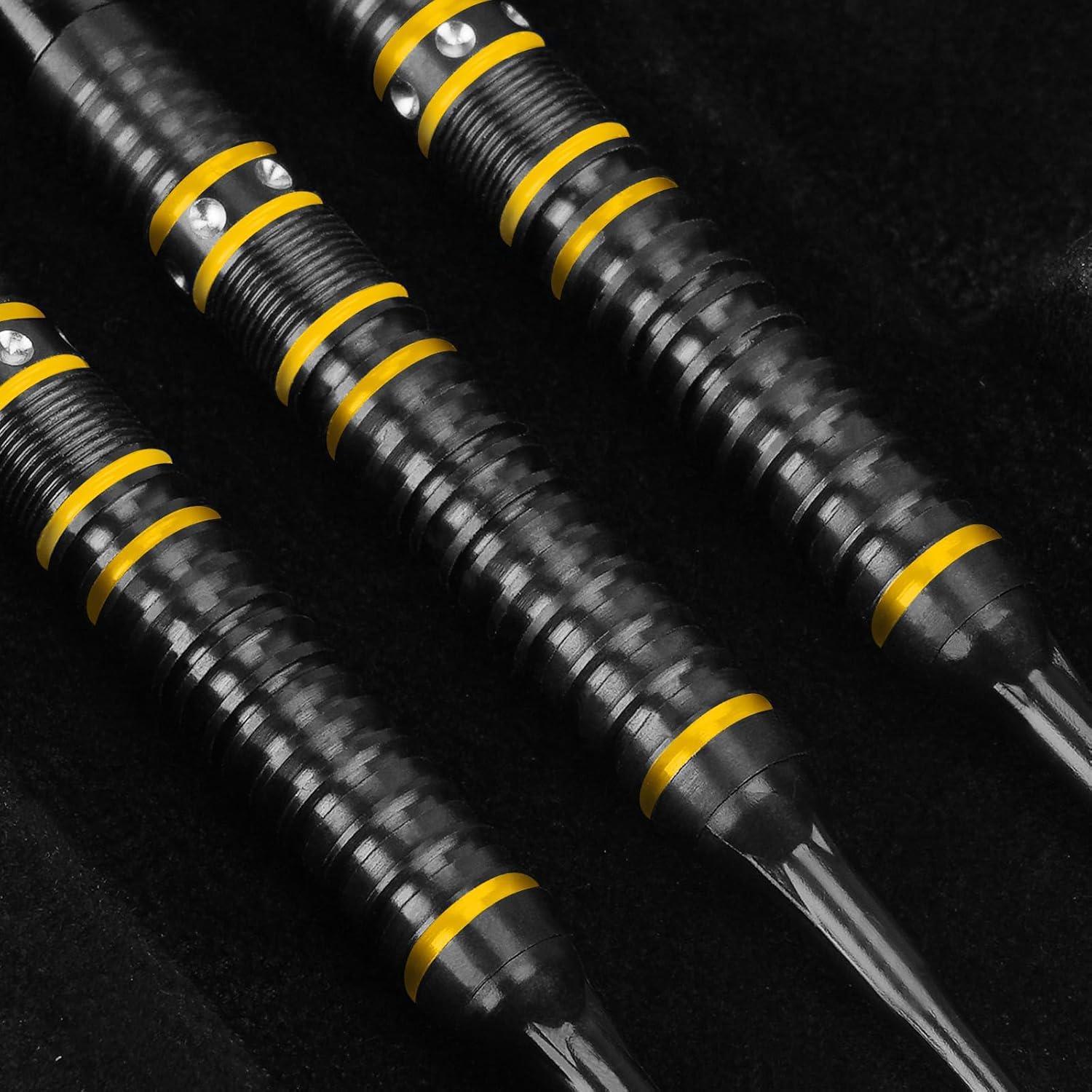 Professionelle WIN.MAX 90% Wolfram Dartpfeile 3 Stück 16-28g Gelb