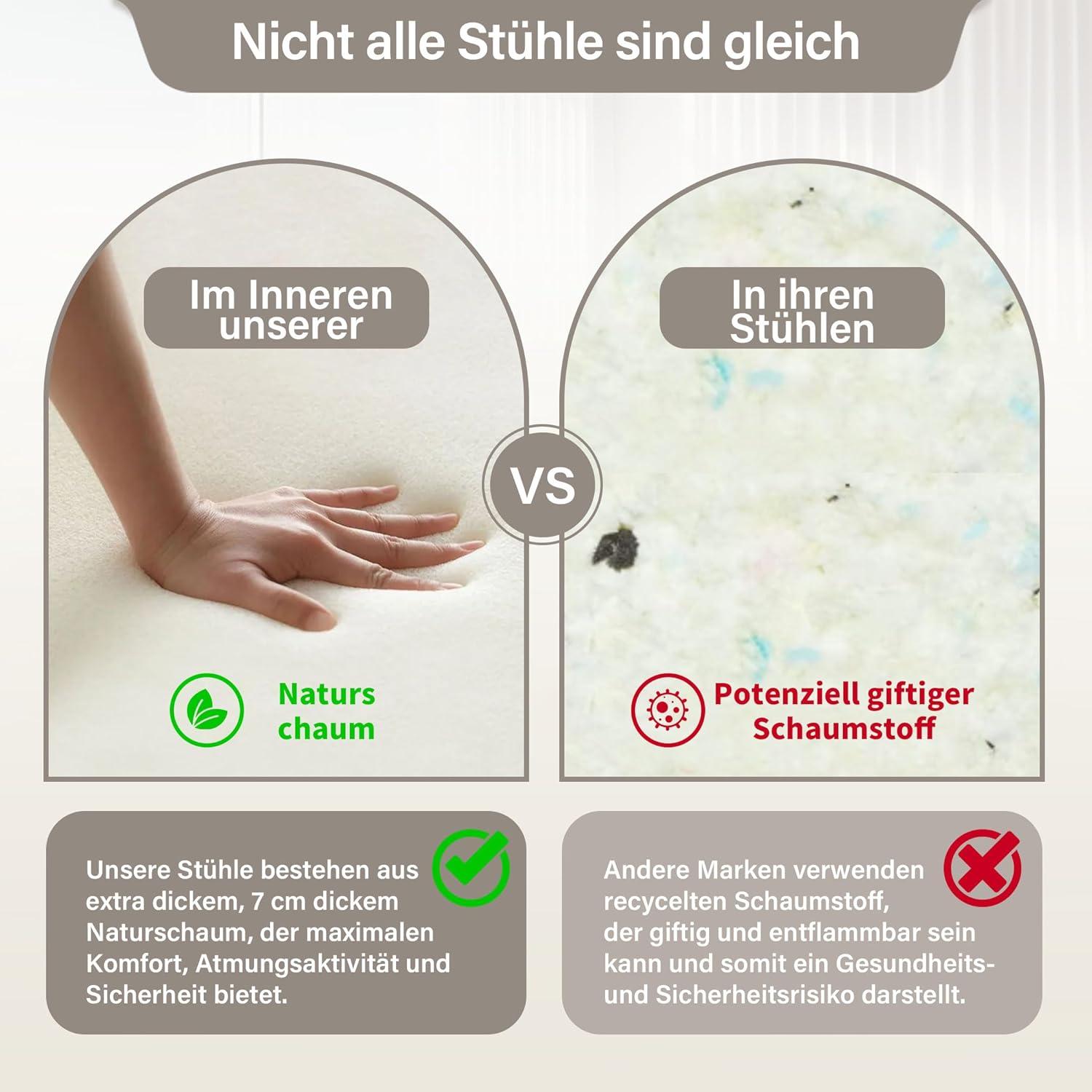 Ergonomischer Bürostuhl ohne Armlehnen mit Lendenkissen & Rädern, 160KG Belastbarkeit