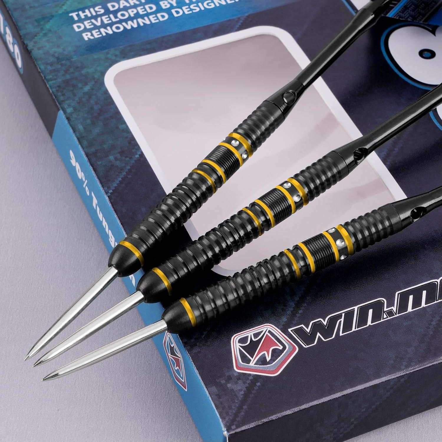 Dartpfeile 90% Tungsten 3 Stück 16-28g Gelb Steel-Dartpfeile