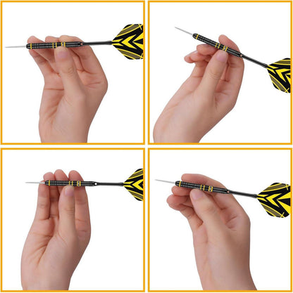 Professionelle Steel-Dartpfeile 90% Wolfram 22g Gelb