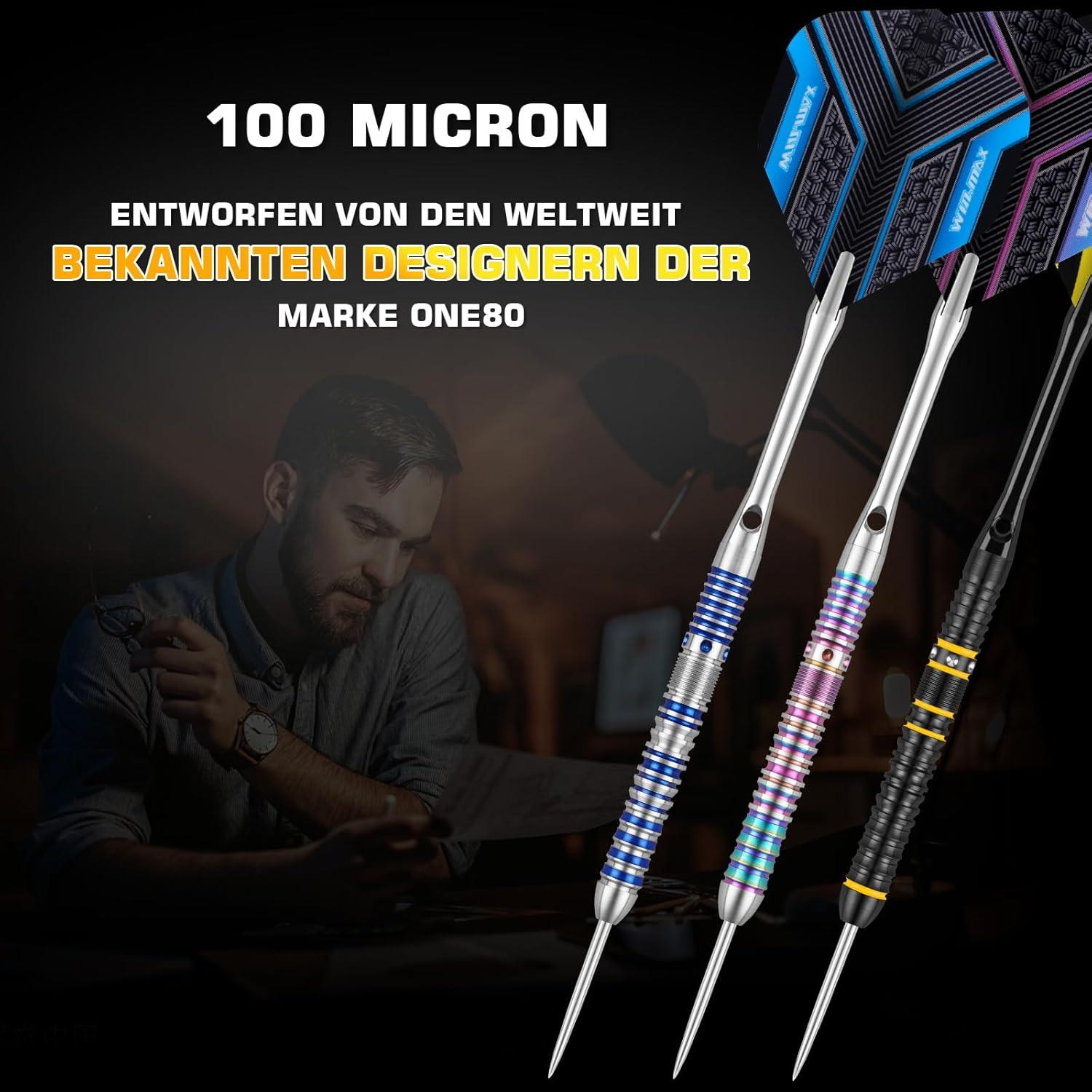 WIN.MAX Dartpfeile 90% Tungsten 3 Stück 16-28g Gelb