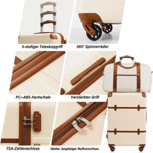 COOLIFE Koffer Set 6tlg ABS Hartschale 4 Rollen TSA-Schloss