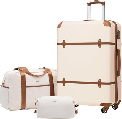 COOLIFE Koffer Trolley Set ABS Hartschale 4 Rollen TSA-Schloss