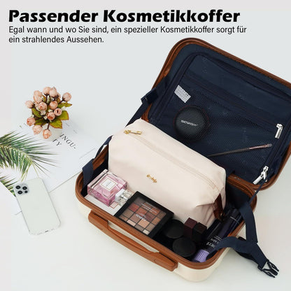 COOLIFE 6tlg Koffer-Set ABS Hartschalen Trolley 4 Rollen Reisekoffer TSA-Schloss