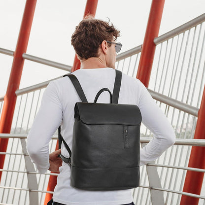 Myhozee Damen Rucksack Cityrucksack PU Leder Diebstahlschutz 14 Zoll Wasserdicht