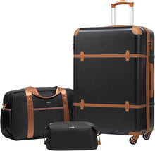 COOLIFE Koffer Trolley Set ABS Hartschalen 4 Rollen TSA-Schloss