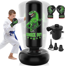 Dinosaurier Kinder Boxsack Set mit Boxhandschuhen 160cm