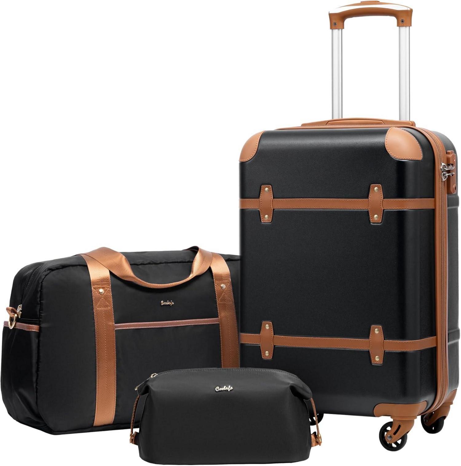 Koffer Trolley Reisekoffer ABS Hartschale 4 Rollen TSA-Schloss