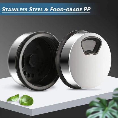 Gewürzgläser 200ml Borosilikatglas 2er Set Drehdeckel Streuer