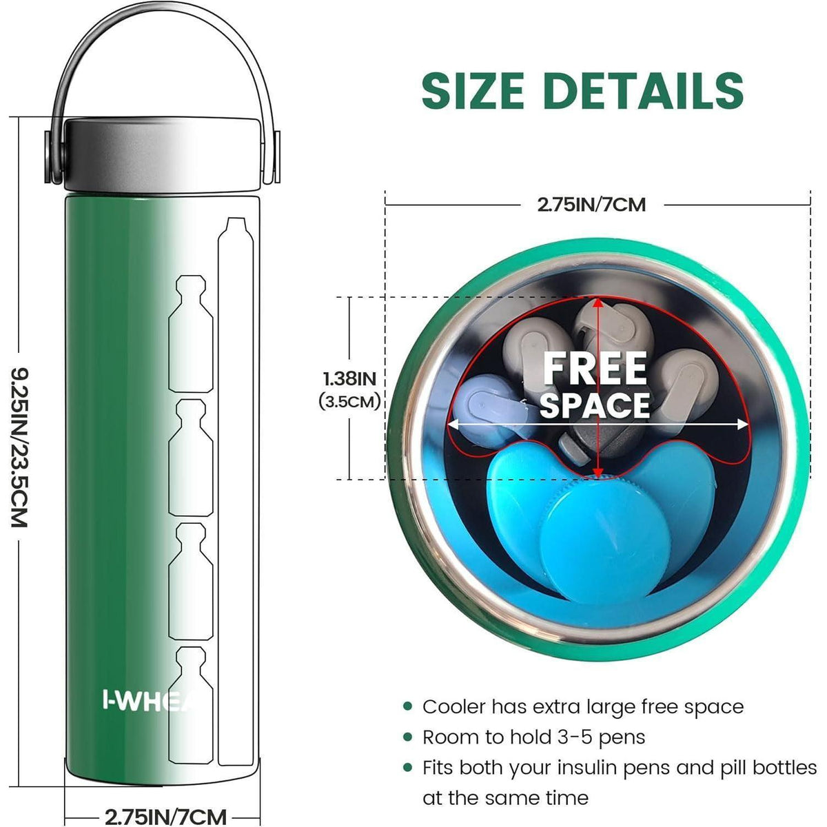 Insulin Kühltasche für 3-5 Pens – Kühlbox für Reisen & Flugzeug