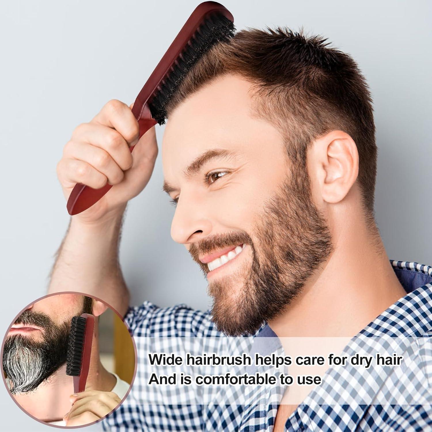 Wildschweinborsten Haarbürste Teasing Hair Brush Naturborsten Bürsten Set