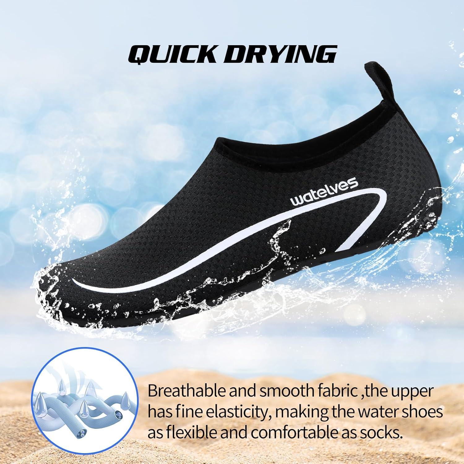 Wasserschuhe Badeschuhe Aquaschuhe Damen Herren Strandschuhe Atmungsaktiv