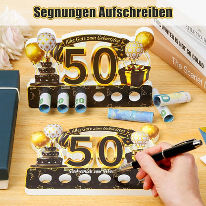 50. Geburtstag Holz Schild Geschenk Freund Familie Kollege