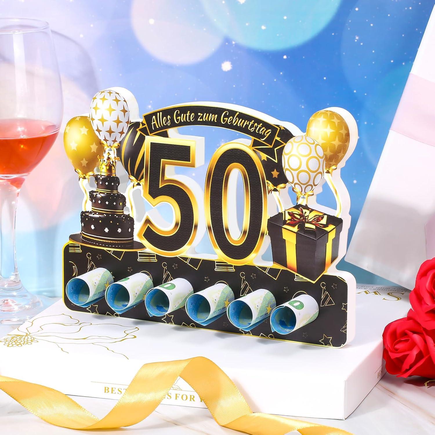 Deko 50 Geburtstag Mann Frau Geschenk Jubiläum Farbe 50