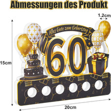 ROADPLUM Geldgeschenke Geburtstag 60 Holz mit Segnen